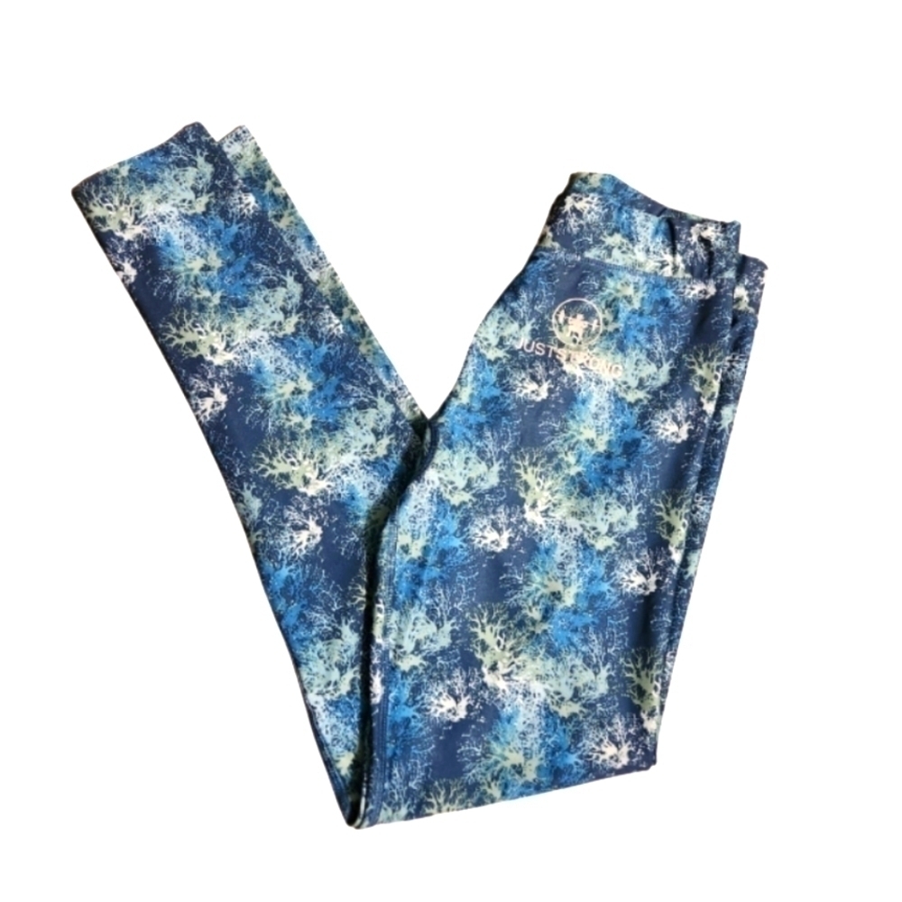 Just Strong Blue Coral Athletic Leggings - Picture 10 of 10